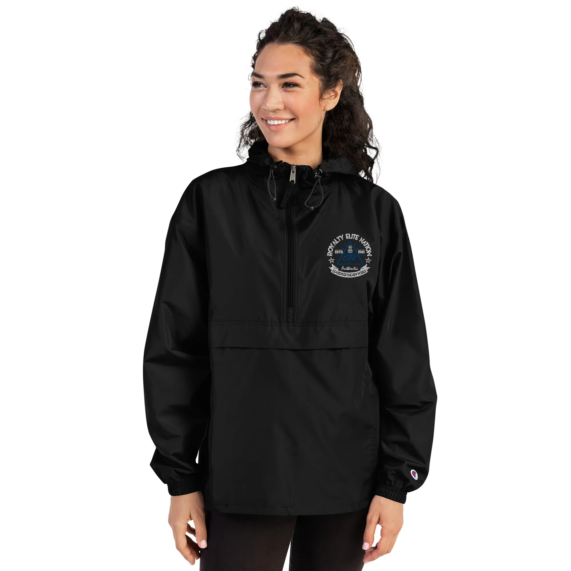 Embroidered Champion Packable Jacket - Image 11