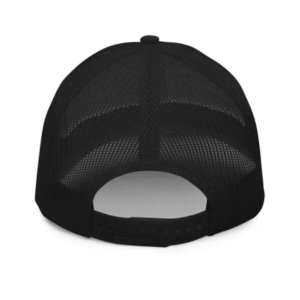 White on Black Elite Trucker Cap - Image 6