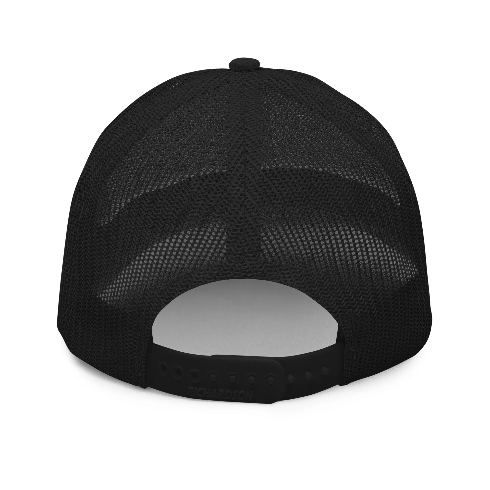 White on Black Elite Trucker Cap - Image 12
